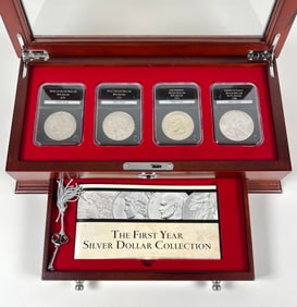 FIRST YEAR SILVER DOLLAR COLLECTION