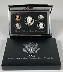 1992 U.S. MINT PREMIER SILVER PROOF SET