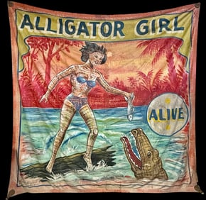 Sideshow Banner - Alligator Girl - Snap Wyatt