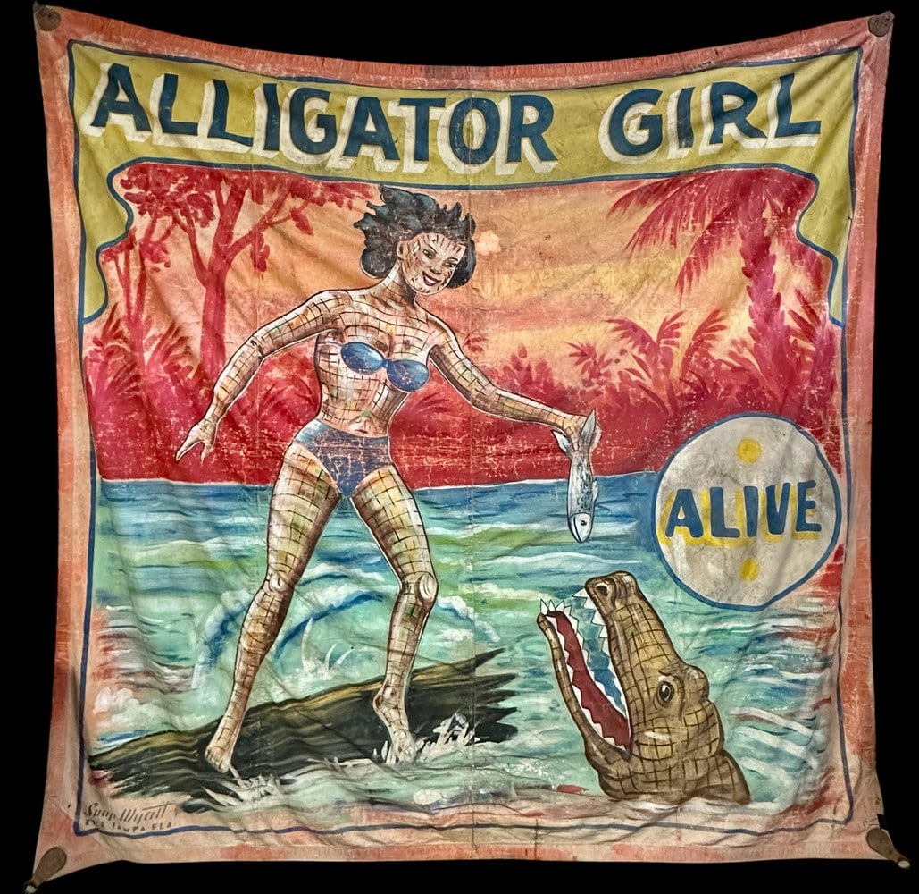 Sideshow Banner - Alligator Girl - Snap Wyatt (1 of 2)
