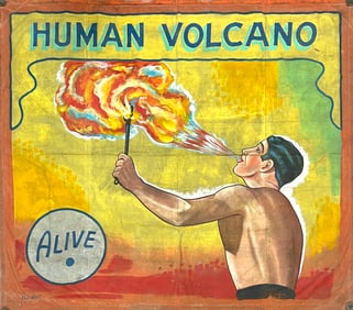 Sideshow Banner - Human Volcano - Snap Wyatt