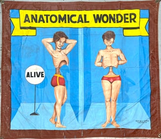 Sideshow Banner - Anatomical Wonder - Dick Beck
