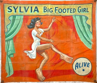 Sideshow Banner - Sylvia Big Footed Girl - Snap Wyatt