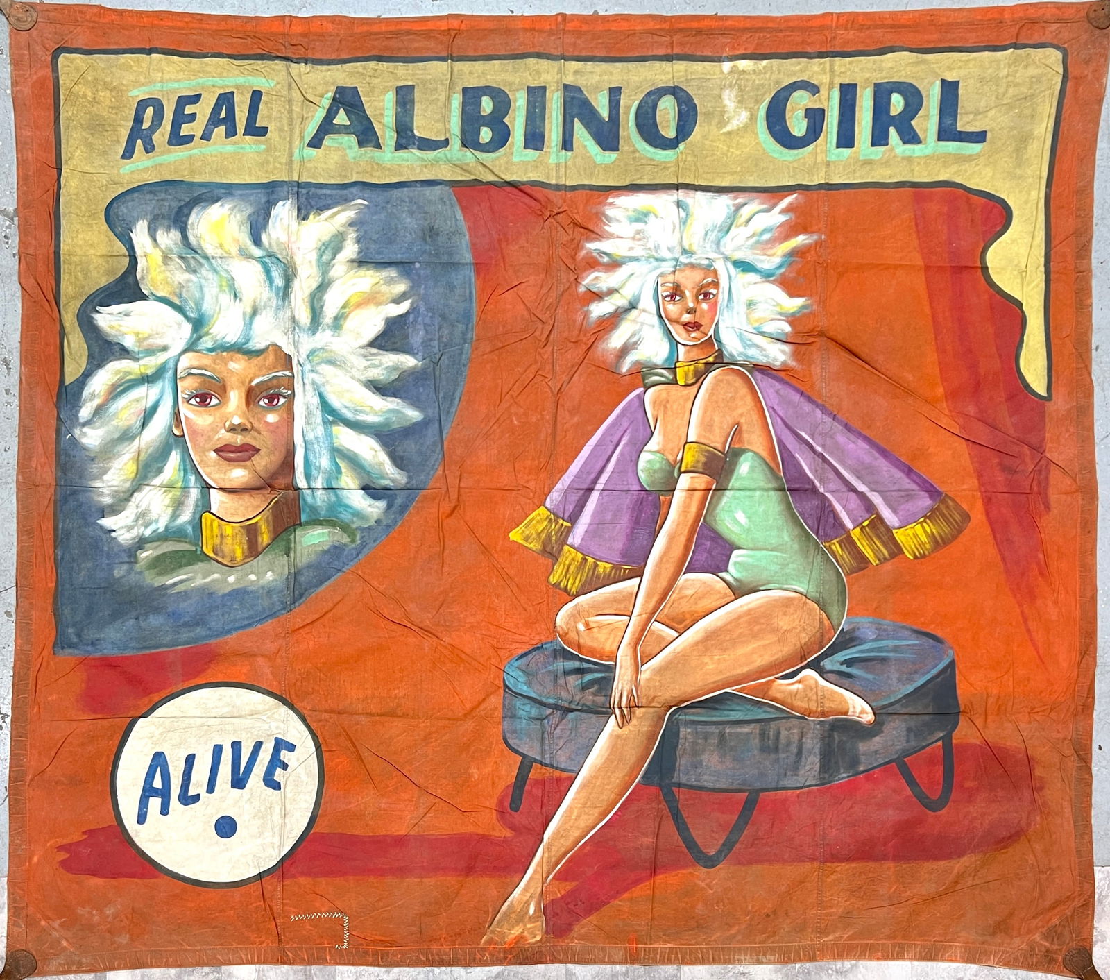 Sideshow Banner - Albino Girl - Snap Wyatt (1 of 1)