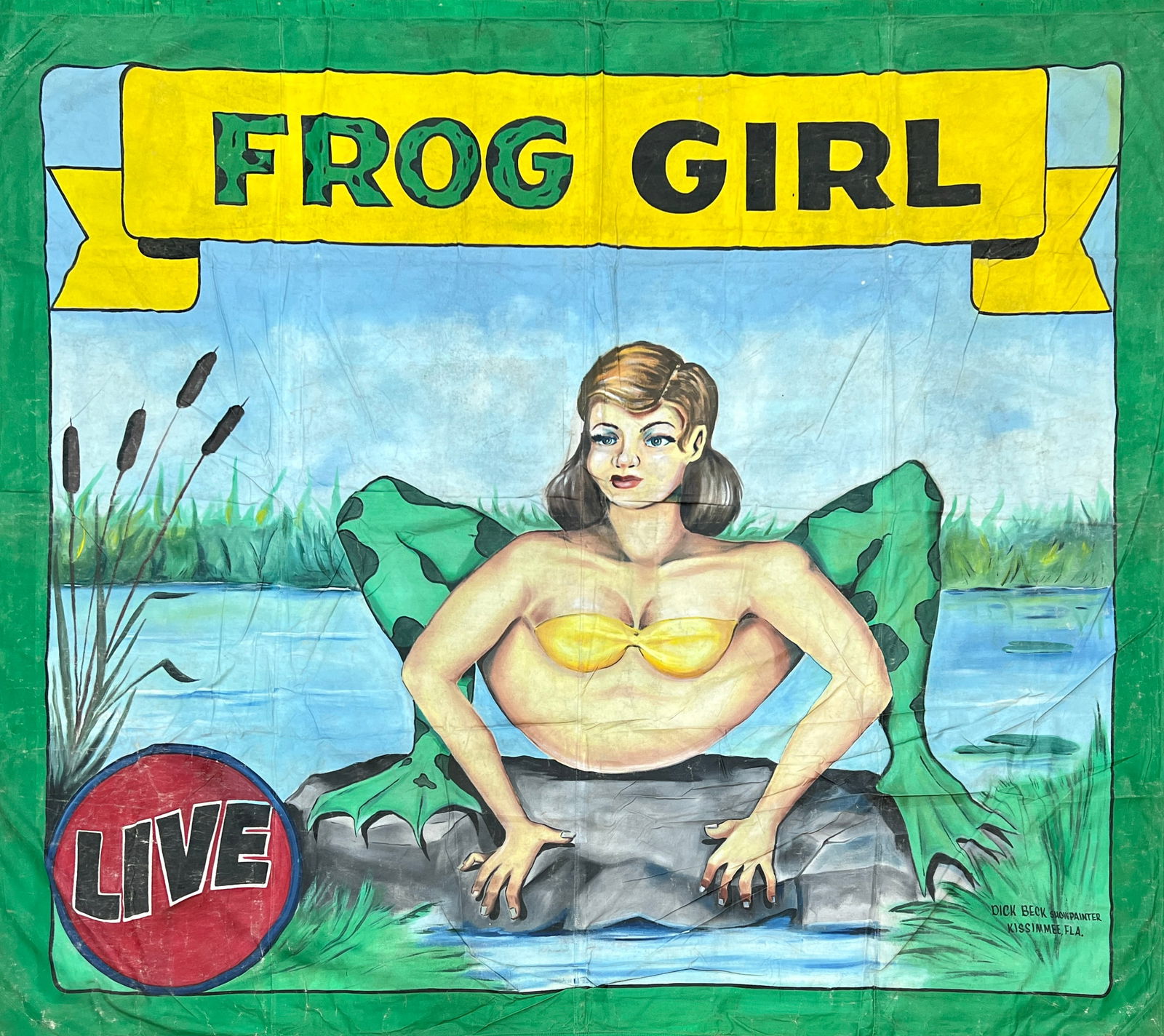 Sideshow Banner - Frog Girl - Dick Beck (1 of 2)