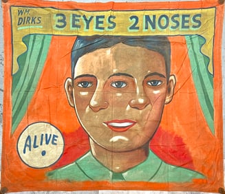 Sideshow Banner - William Dirks 3 Eyes 2 Noses - Snap Wyatt