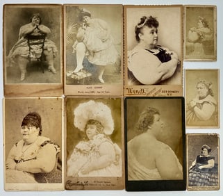 Sideshow - Fat Lady Cabinet Photograph Collection