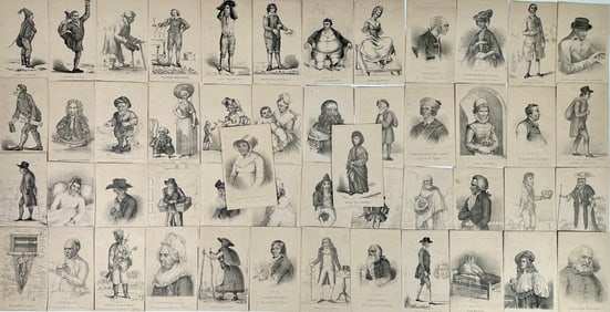 The Book of Wonderful Characters Illustrations