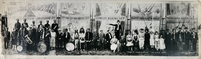 Sells-Floto Circus Side Show Photograph