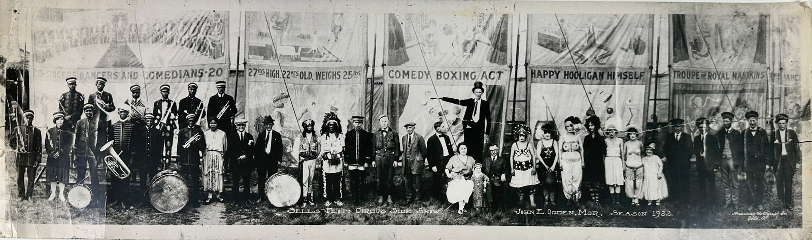 Sells-Floto Circus Side Show Photograph (1 of 2)