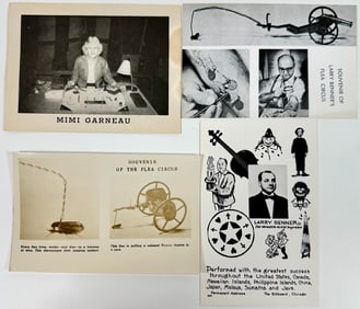 Flea Circus Pitch Post Cards