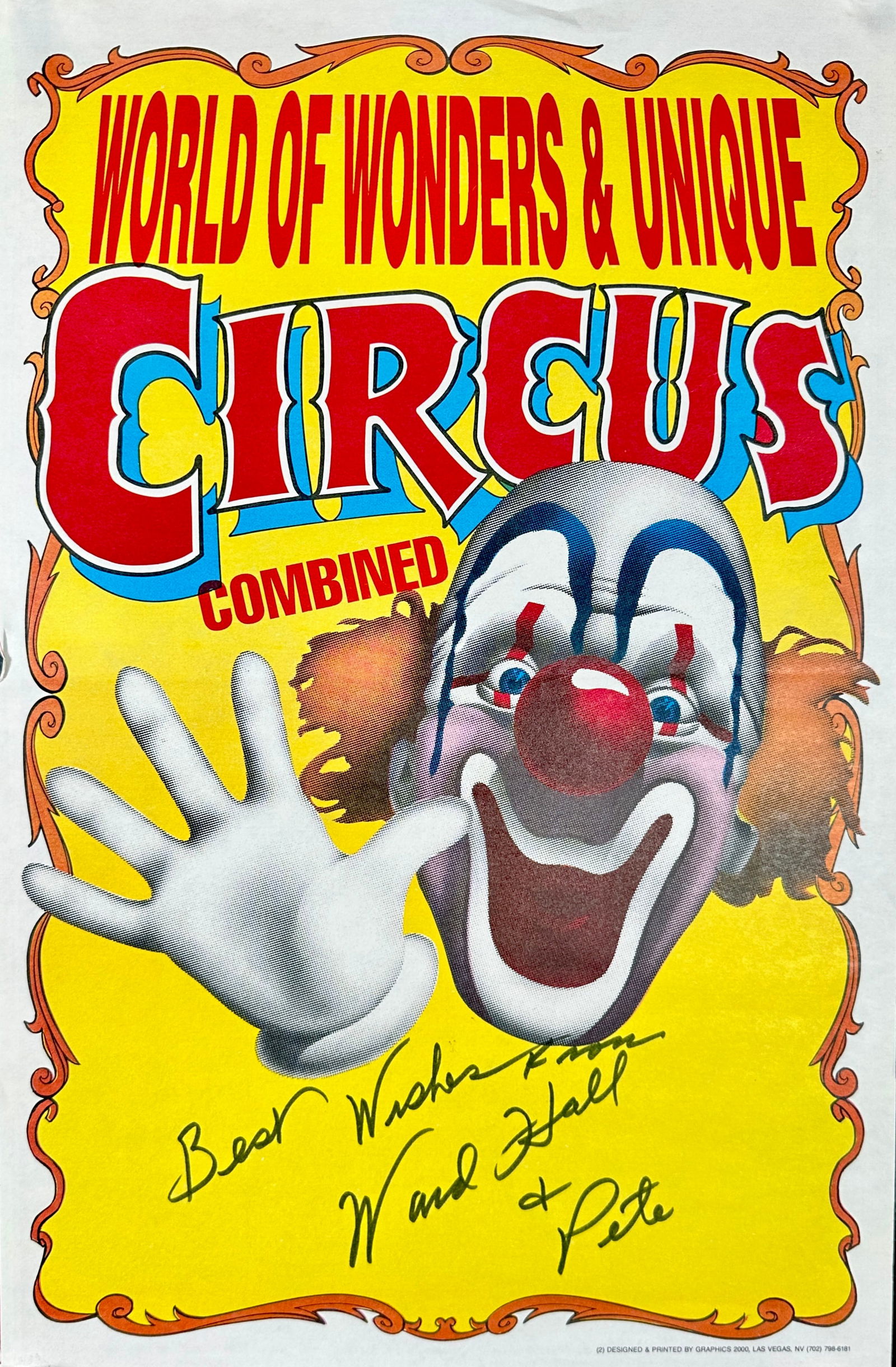 World of Wonders Signed Poster (1 of 1)