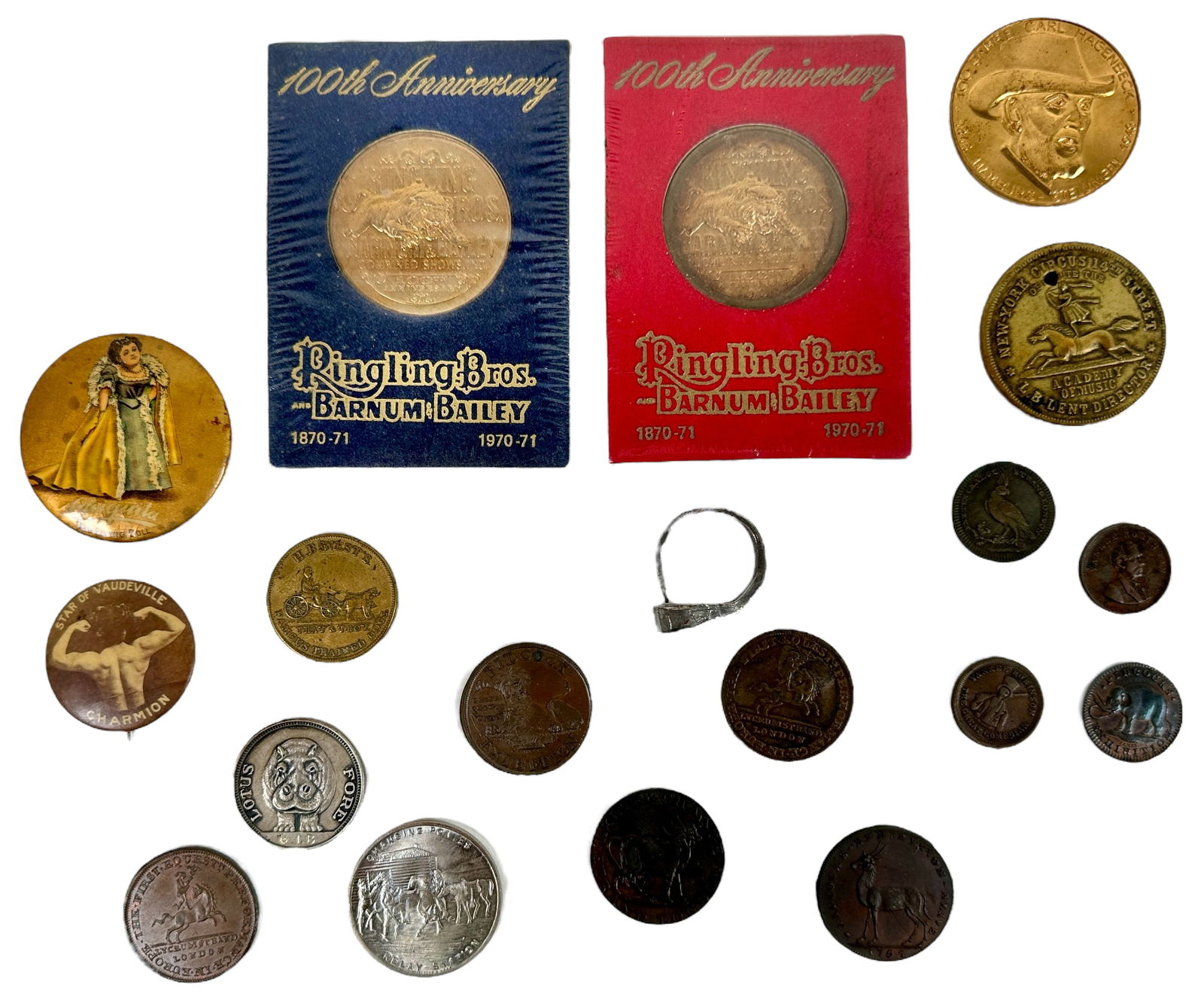 Exonumia - Circus Tokens & Medals (1 of 2)