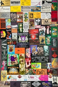 Tattoo - Panel of Tattoo Shop Calling Cards