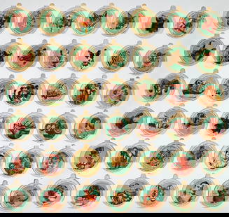 Dixies Ice Cream Tops - Souvenir Circus: Dixies Dainty Cups packed with ice cream tops, circus animals, heroes, sideshow attractions. Heroes of Dixies' Circus/Dixies' Radio Show. Includes mostly Breyers, four Yuengling's.