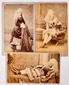 Albino Girl Cabinet Card Photographs