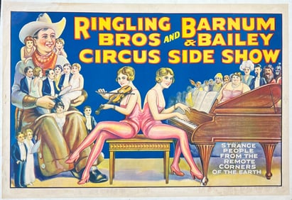 Ringling Bros. Barnum Bailey Circus Sideshow Poster