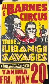 Al G. Barnes Circus - Ubangi Savages Poster