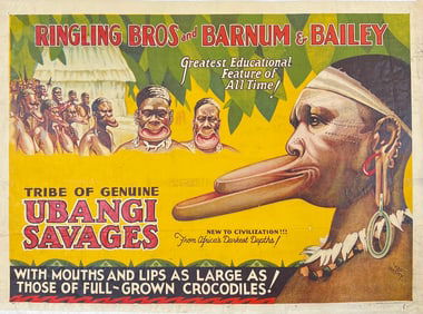 Ringling Bros. Barnum Bailey Circus Ubangi Poster