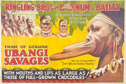 Ringling Bros. Barnum Bailey Circus Ubangi Poster