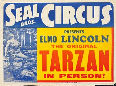 Seal Bros. Circus Poster - Tarzan