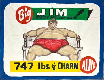 Sideshow Banner - Big Jim - Fatman