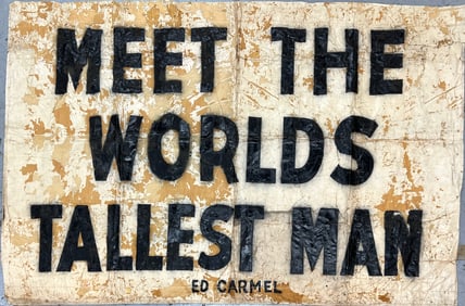 Ed Carmel - World's Tallest Man Banner