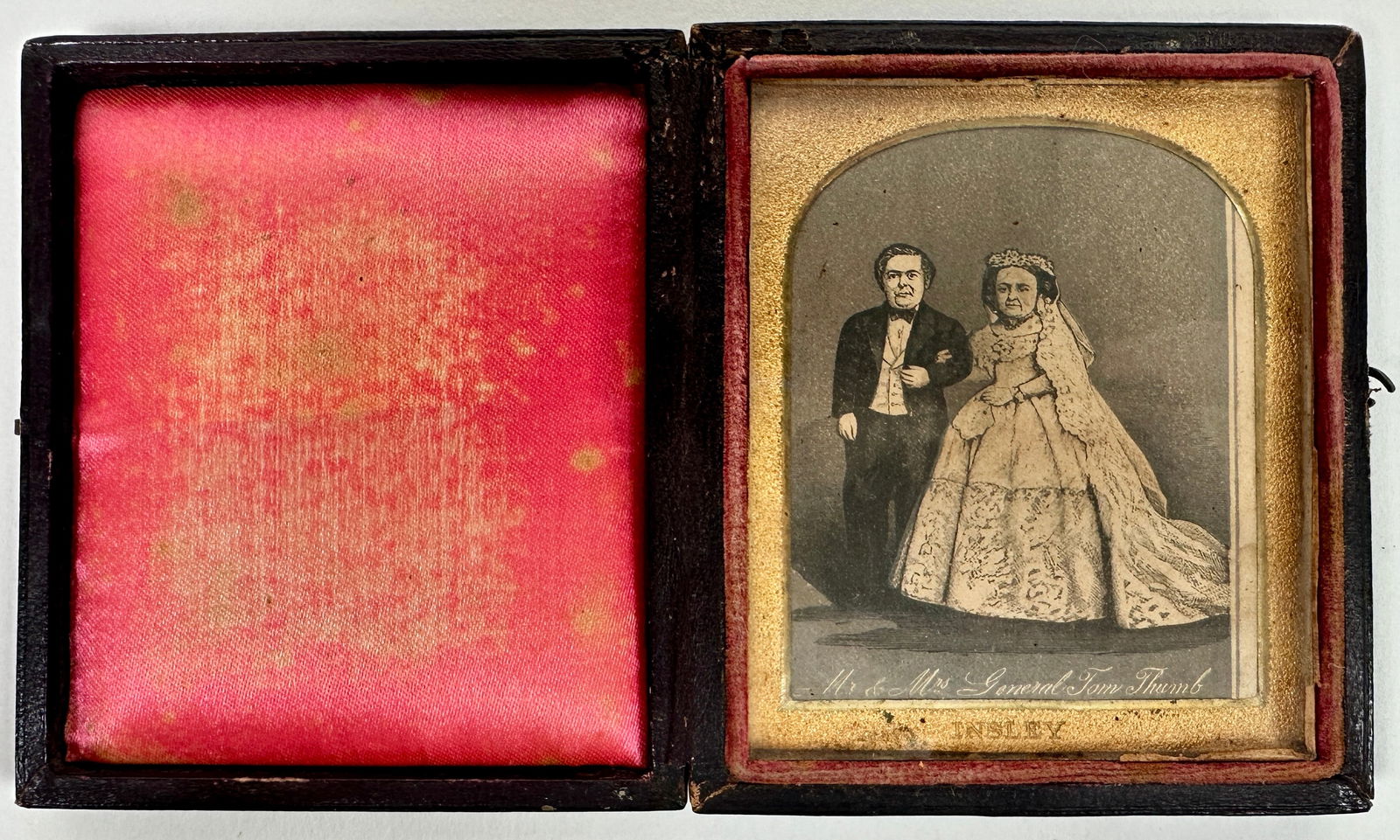 Mr. and Mrs. General Tom Thumb Cabinet Card (1 of 2)