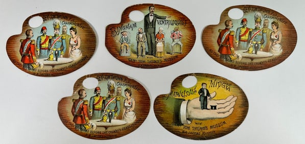 Tom Thumb Chromolithograph Advertsing Cards