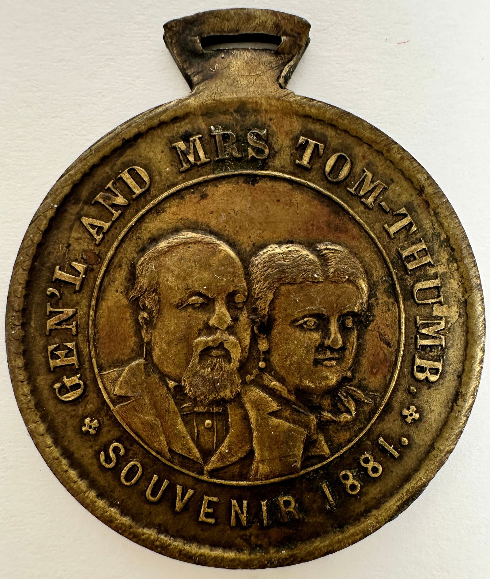 Gen. Tom Thumb - P.T. Barnum Great London Circus Fob (1 of 2)
