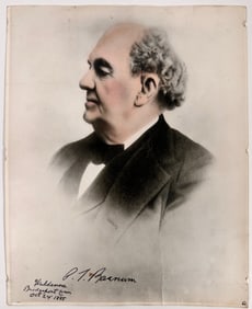 P.T. Barnum Signed Studio Portrait