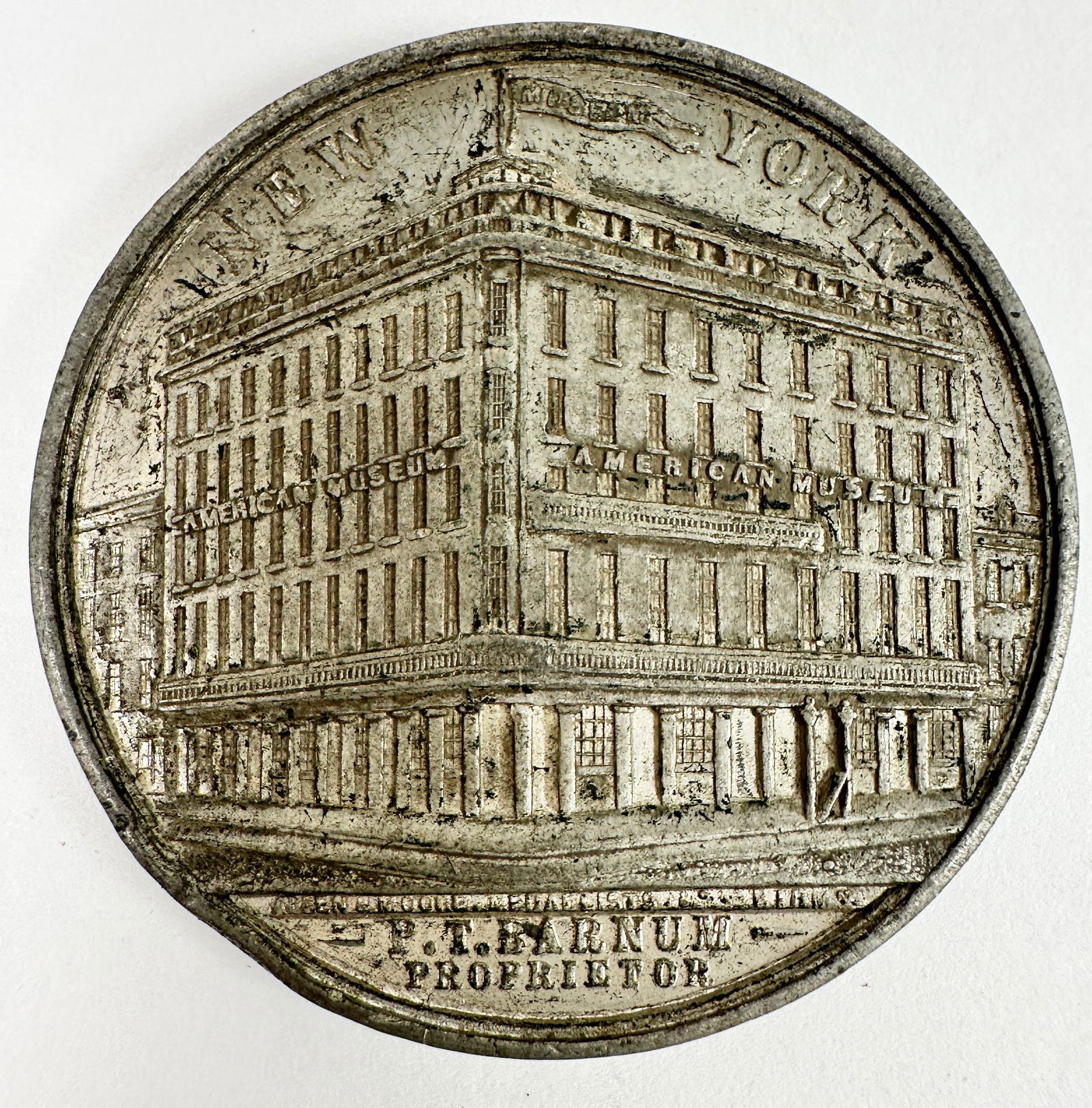 1862 P.T. Barnum's American Museum Medal Token (1 of 2)