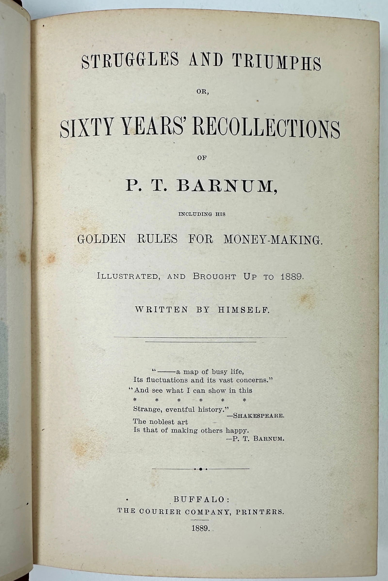 The Life of P.T. Barnum - Signed Copy (1 of 4)