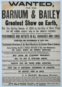 Barnum & Bailey Employment Advertising