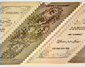 Jenny Lind Programs - 1850-1