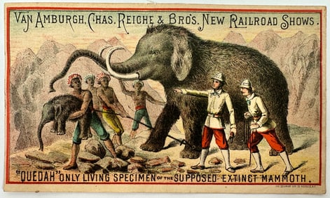 Van Amburgh Chas. Reich & Bros. New Railroad Shows