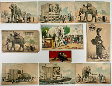 Antique Circus Trade Cards