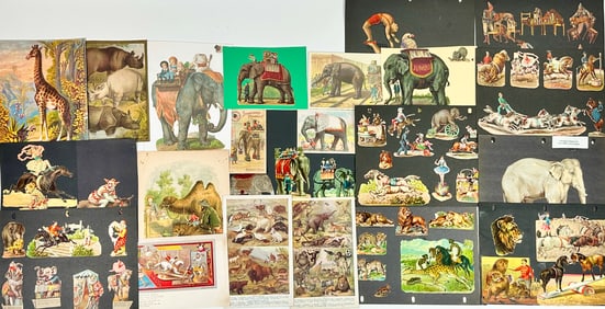 Antique Zoological Lithographs and Die-Cuts