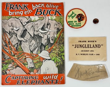 Frank Buck Memorabilia