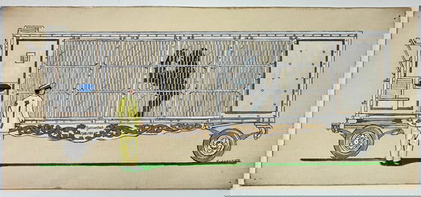 C.J. Lockier Painting of Gargantua the Great Wagon