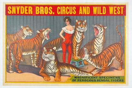 Snyder Bros. Circus & Wild West Poster