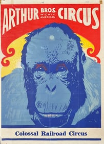Arthur Bros. Mighty American Circus Poster