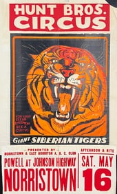Hunt Bros. Circus Poster
