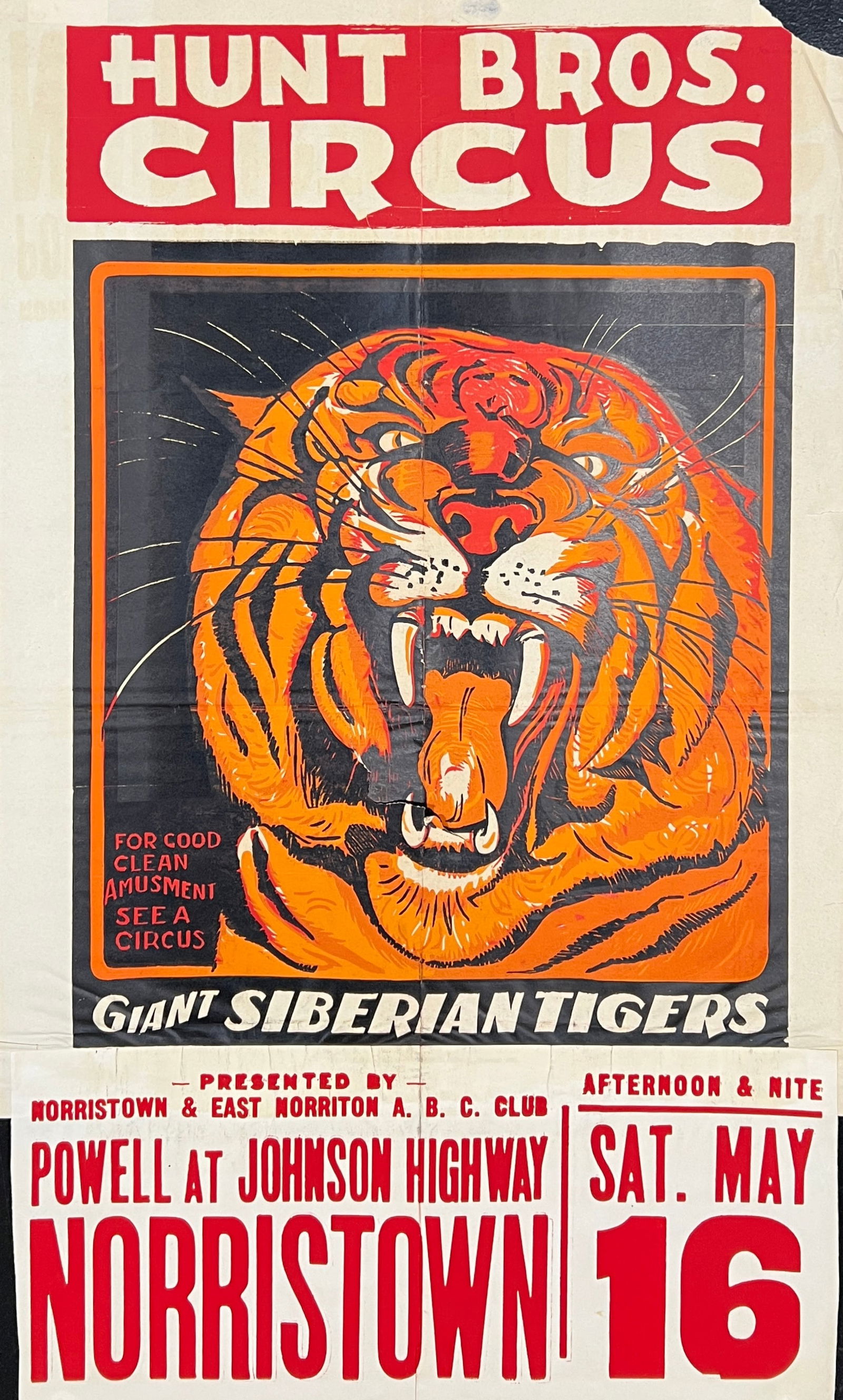 Hunt Bros. Circus Poster (1 of 1)