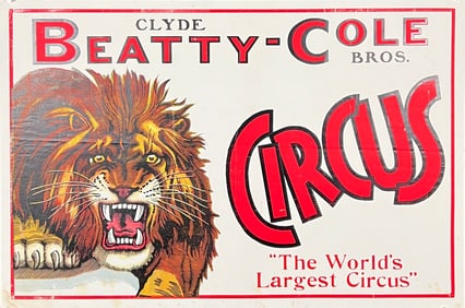 Clyde Beatty - Cole Bros. Circus Poster