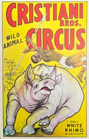 Cristiani Bros. Wild Animal Circus Poster