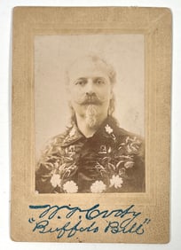 Buffalo Bill Cabinet Card Photograph