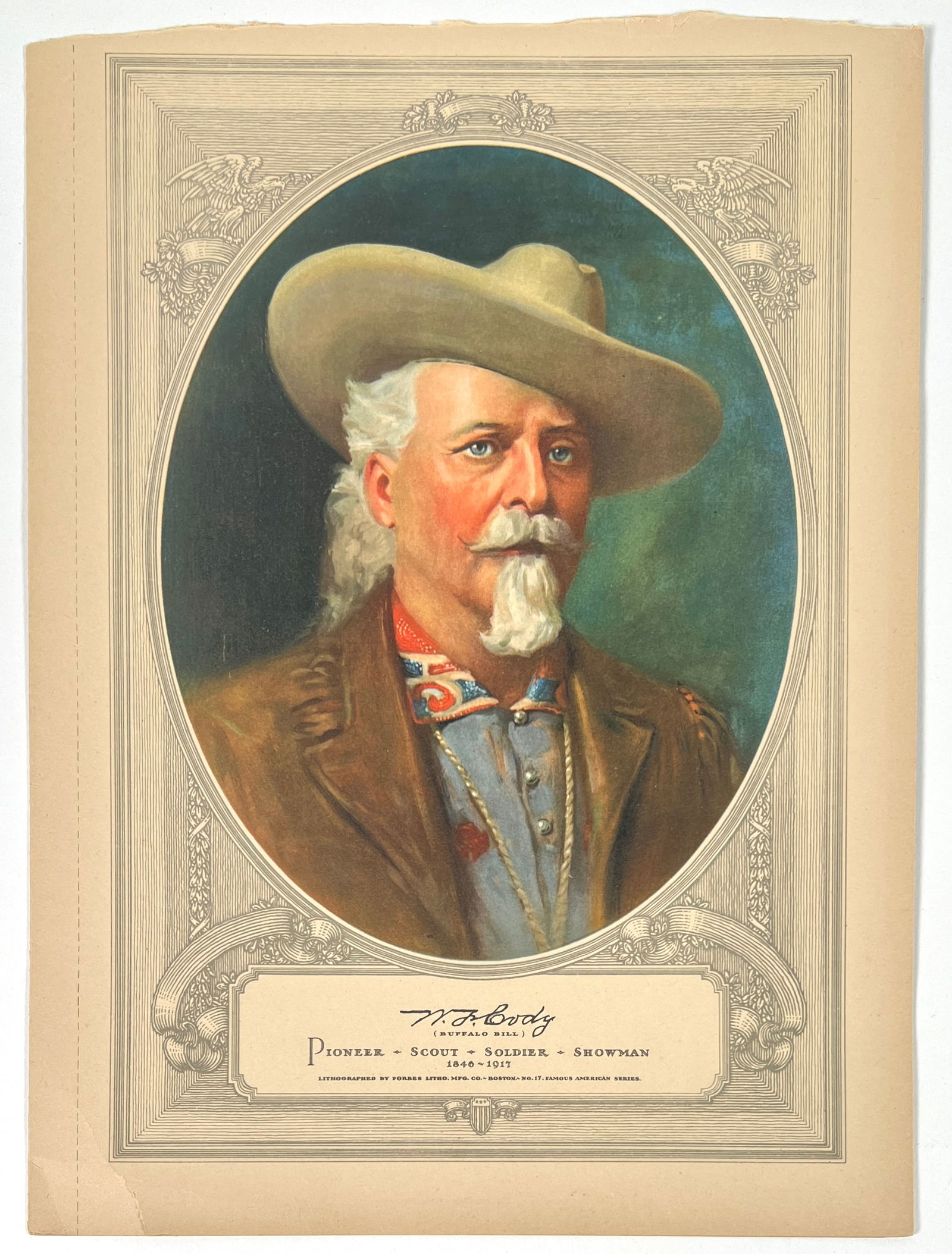 The Forbes Lithograph Mfg. - W.F. Cody Buffalo Bill (1 of 2)