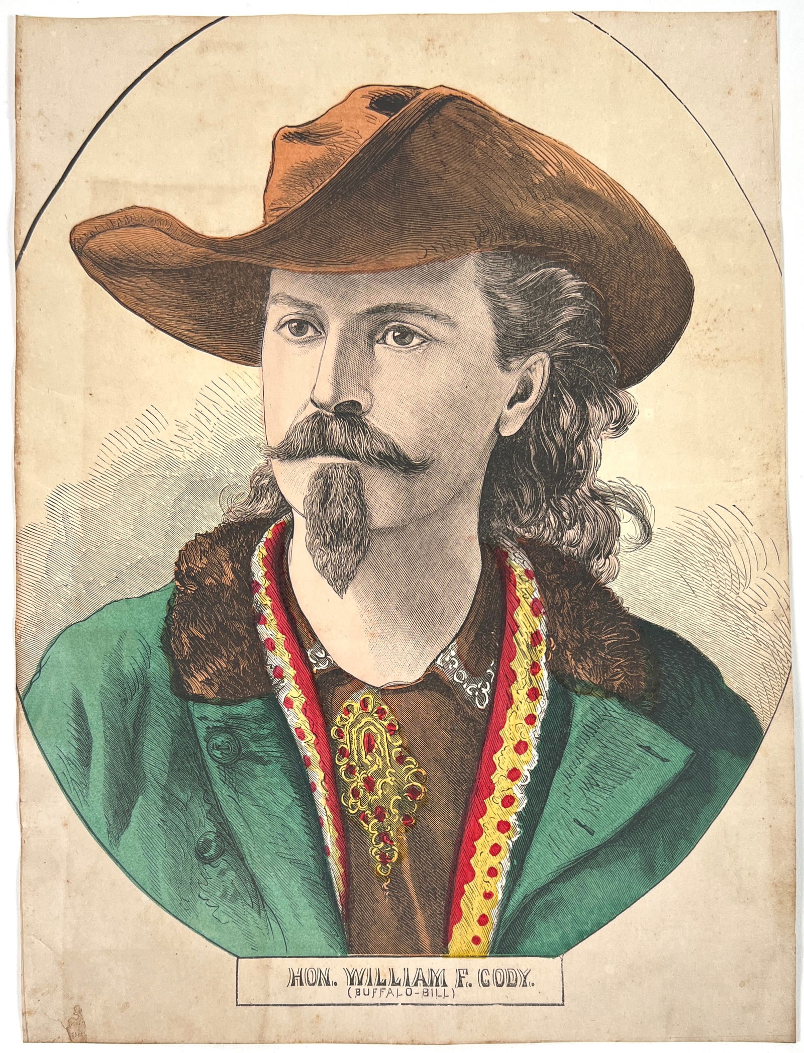 Hon. William F. Cody Lithograph (1 of 2)
