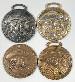 Buffalo Bill - Pawnee Bill Souvenir Watch Fobs